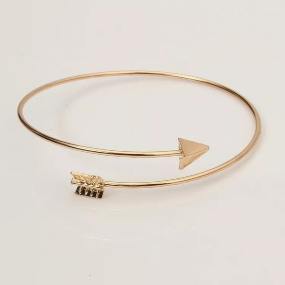 Arrow Bangle Bracelet Boho Gold - Picture 4 of 5